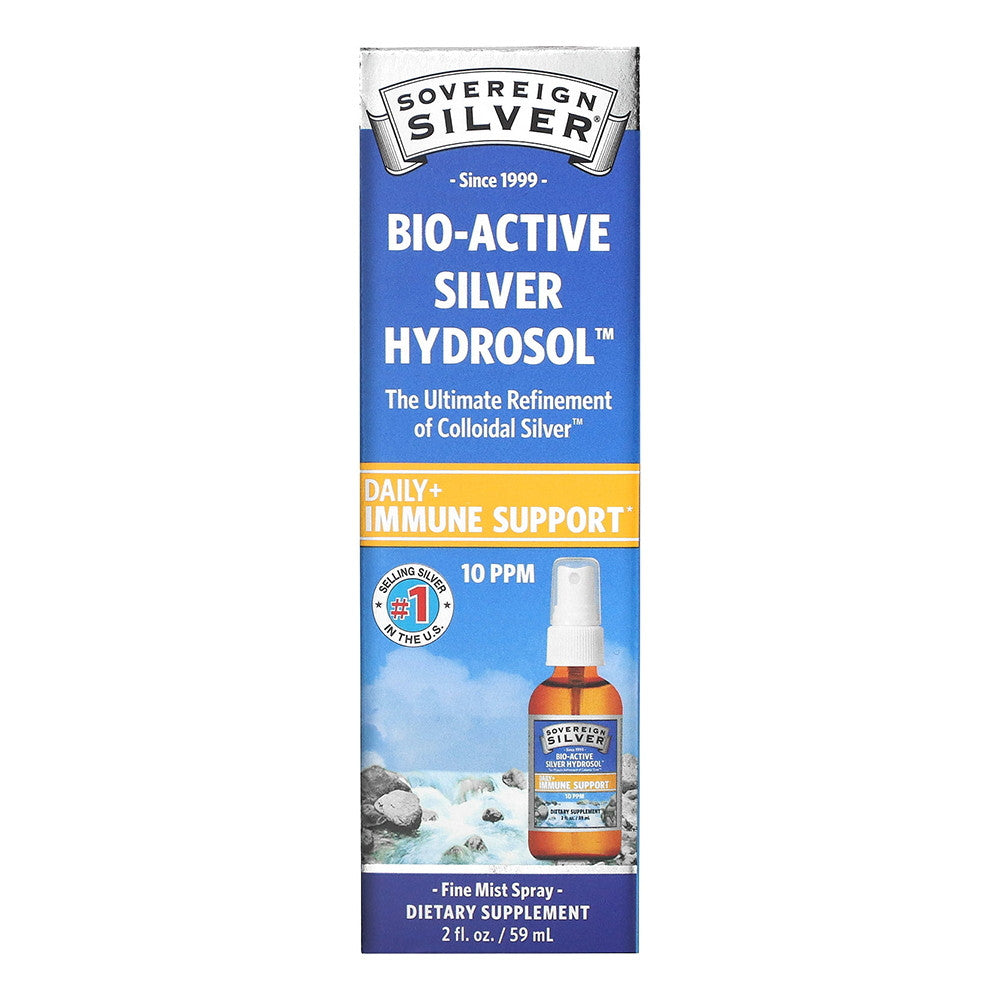 Sovereign Silver Hydrosol 10 PPm Mist Spary For Immune Support, 2 Oz